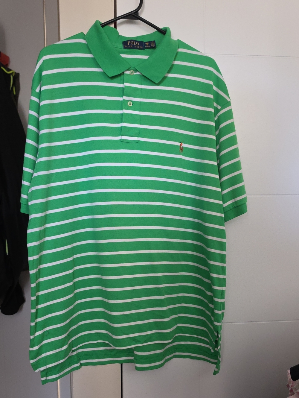 Polo by Ralph Lauren Green and White Striped Polo Shirt